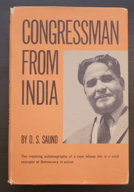 Original First Indian Congressman Sikh Hindu Dalip Singh Saund Book Signed