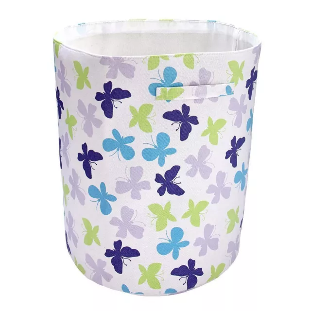 Beautiful Butterfly Nursery Hamper by NoJo -Purple/Lavender/Aqua/Green 2