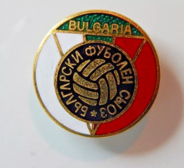 Vintage Bulgarian National Football Team Enamel Badge 2.5 cm's