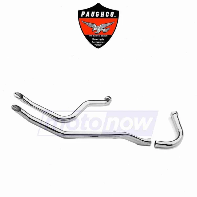 Paughco Upsweep Goose Drag Pipes for 1948-1957 Harley Davidson FL - Exhaust fu