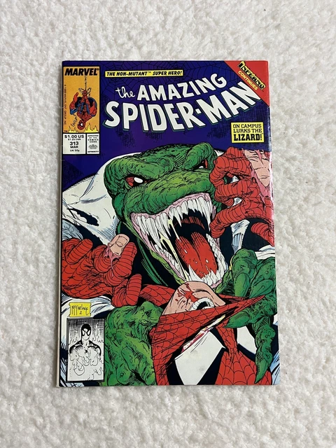 Amazing Spider-man #313 Lizard Todd Mcfarlane Cover Marvel Comics 1989
