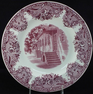 Academy WEDGWOOD Nous Militaire Academy Rouge Assiette Grant Hall Excellent État 