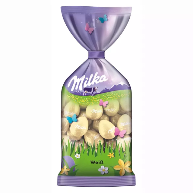 Milka Oeufs de Pâques Blanc Mini Oeufs De Chocolat Blanc