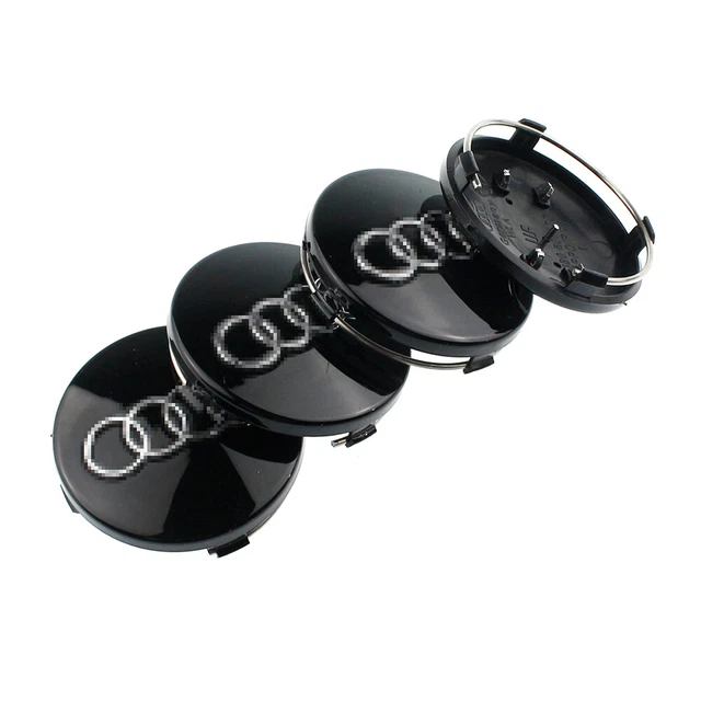 4x Nabenkappen 147/57mm Für Audi VW Seat Skoda - Graue Felgendeckel