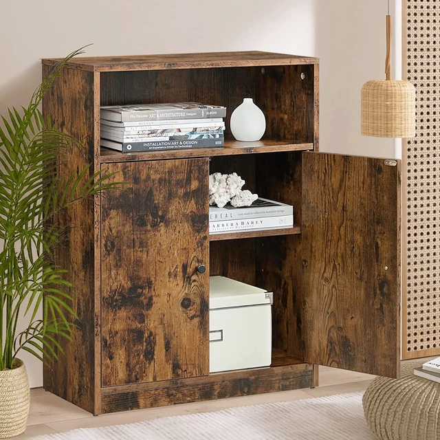 Farmhouse Kitchen Sideboard Buffet Cabinet Entryway Table w/ 2 shelves & 2 Doors