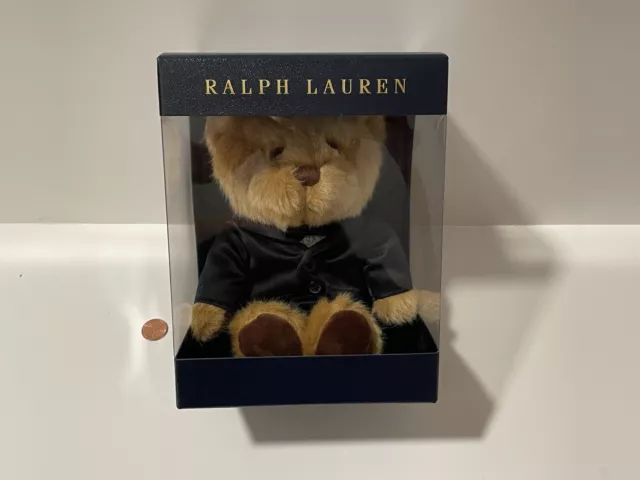 Ralph Lauren Polo Bear Plush Stuffed Animal Tuxedo Teddy 2022-23 New in Box