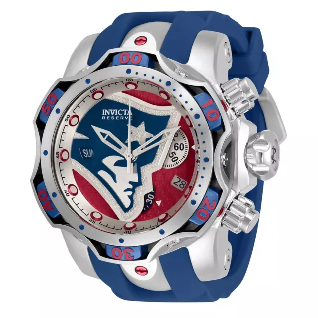 Invicta England Patriots Men 52mm  NFL Licensed Official Watch NEW