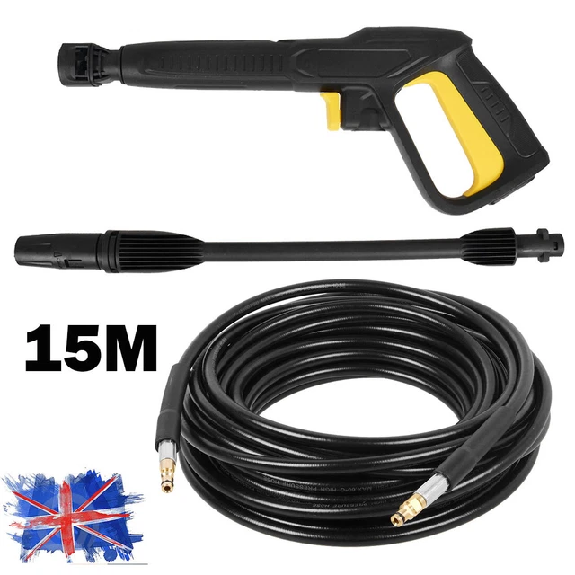 PRESSURE WASHER GUN Hose Kit Water Spray Gun 15m for Karcher K2 K3 K4