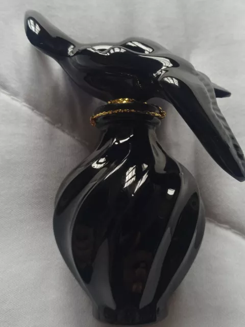 flacon parfum Cristal noir LALIQUE pour Nina Ricci, édition rare et limitée