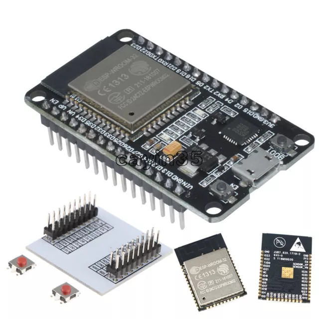 ESP-WROOM-32 Espressif ESP 32 ESP 32S IoT Wifi Wlan BLE Module mit Adapter Board