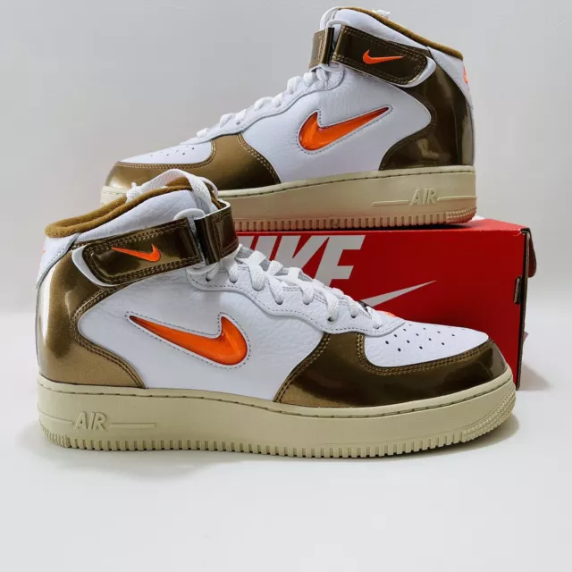 Nike Air Force 1 Mid QS Hombre Zapatos de Baloncesto Tenis Atléticas Blancas DH5623100