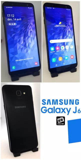 Samsung Galaxy J6 Smartphone Noir Double Sim 5,6" 32 Go Débloqué tout opérateur