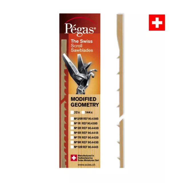 Pegas Laubsägeblätter MGT Spezial Doppel-Gegenzahn gerade 130mm Holz