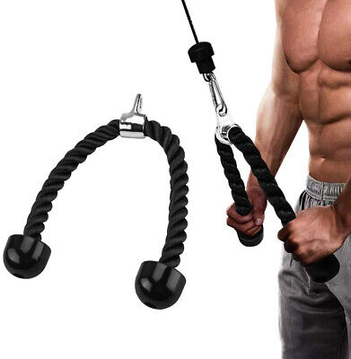 HOME GYM TRAINING BICIPITE TRICIPITE corde PULL DOWN COLLEGAMENTO CAVO CORDA attrezzature 
