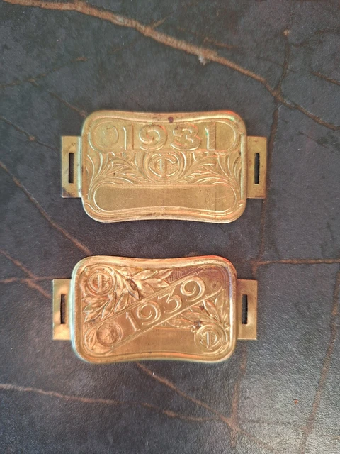 Lot Rare De 7 Plaques Fiscales Vélo – Ministère Des Finances – Service Public – Cyclisme