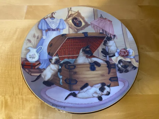 Attic Attack Plate Country Kitties 1988 Ltd. Edition Hamilton Coll. Gre' Gerardi