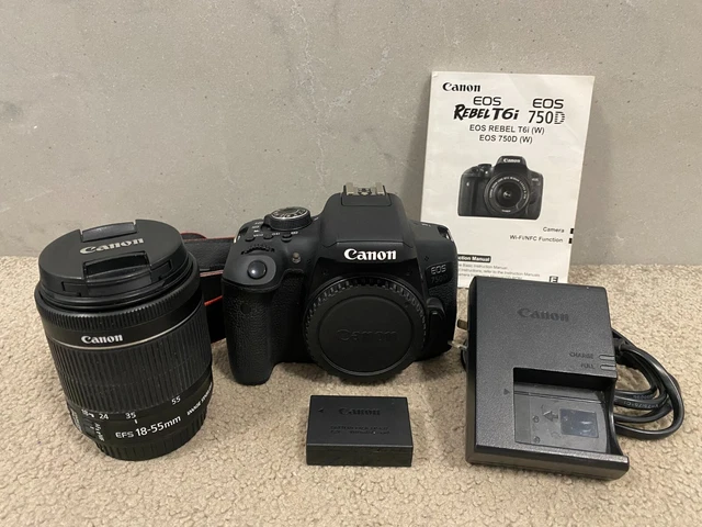 CANON EOS 750D Digital SLR Camera EF-S 18-55mm f/3.5-5.6 IS STM Zoom ...