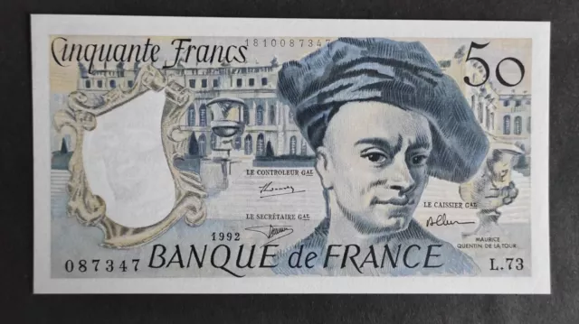 France Billet de 50 Francs Quentin de la Tour 1992 L.73 ref : F.67/18