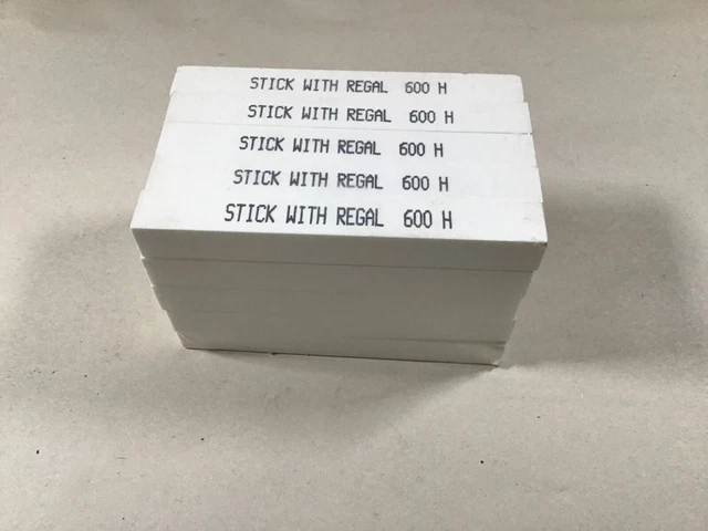 Regal sharpening stones Pack of 25 600 Grit R1 L8 B7