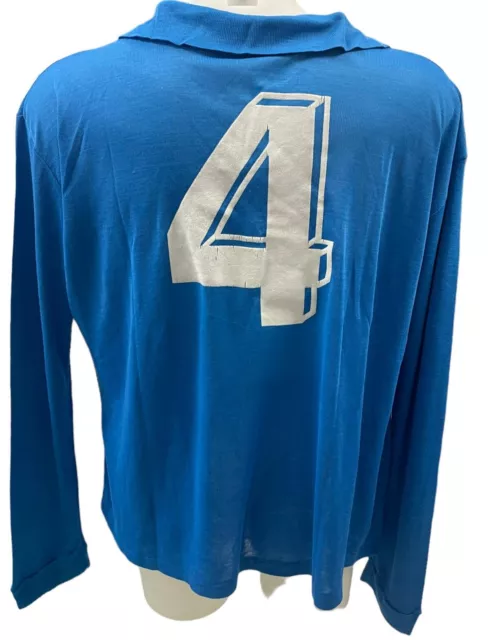 Maglia Calcio Napoli Vintage Football Jersey NR  Anni 80 Buitoni N4 In Flock