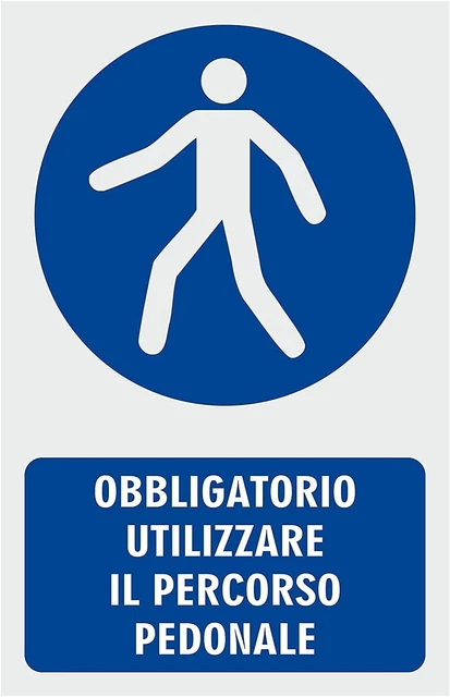 Cartello Sicurezza: "Questo Bacino è Per Lavaggio A Mano Solo 1 Mm" – Segnale Obbligo In Plastica Rigida