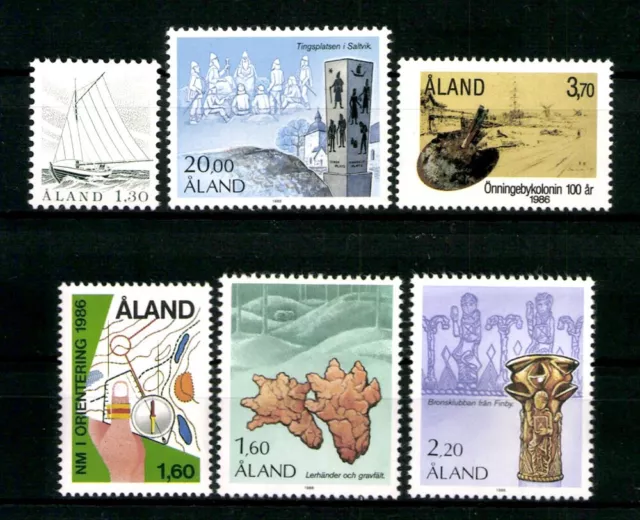 Aland, MiNr. 14-19, Jahrgang 1986, postfrisch - 608625