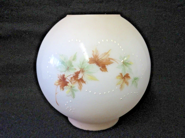 Vintage Hp Ball Globe Shade For Gwtw Or Banquet Oil Lamp 7 1/2"