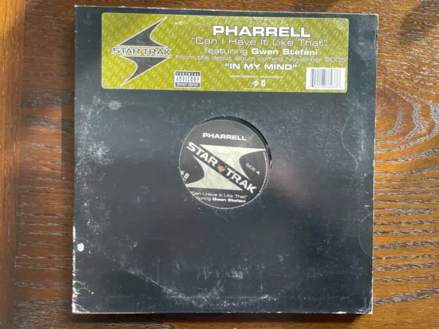 Pharrell Feat Gwen Stefani Classic 12" Vinyl E.p. Record Can I Have It Like That