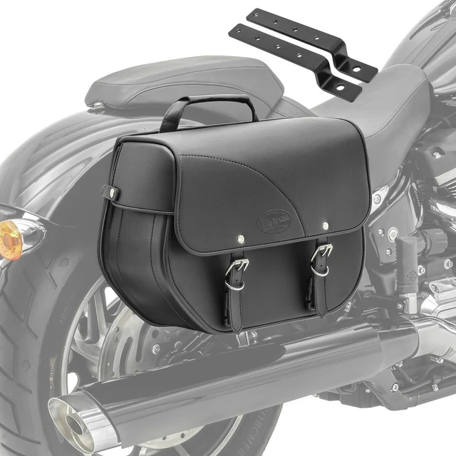 Sacoche De Selle Arrière Craftride SQ1 Sacoche Arrière Compatible Avec Moto Custom 52Ltr En Noir Dplu5 A565934 0