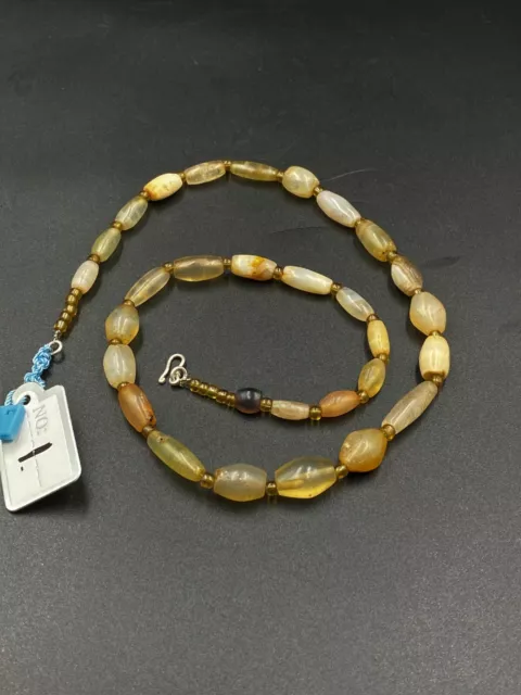 OLD Beads Antique Trade Jewelry Agate Necklace Ancient Antiquities Myanmar 8