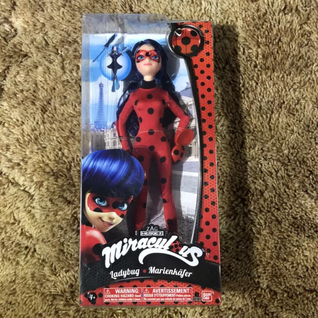 Miraculous Ladybug Action Figure 12” Zag Heroes (Bandai, 2016) New