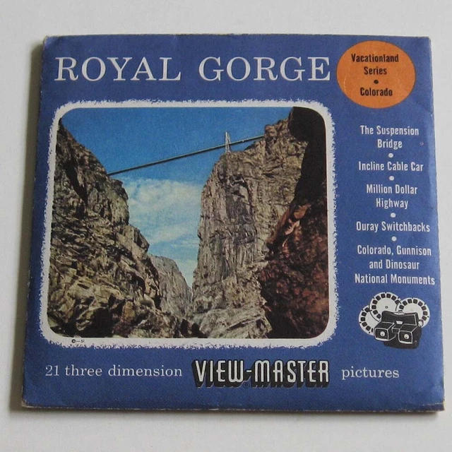 View-Master 3-Reel Packet S3 Type Royal Gorge Viewmaster