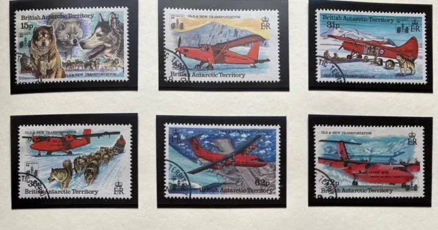 1994 British Antarctic Territory Stamp SET, 6 Stamps Old & New Transp. - BAT.S.