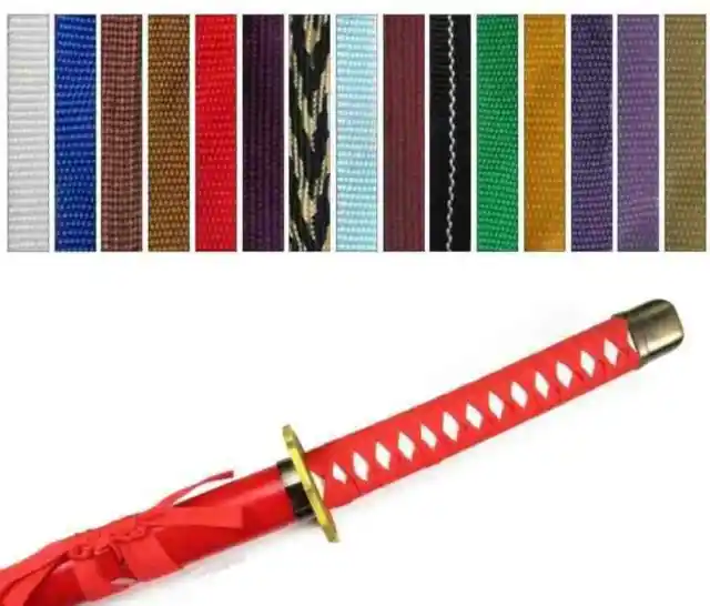 12 Kinds sageo for Japanese Samurai Sword Katana Wakizashi Tanto Ninja Sword 4m