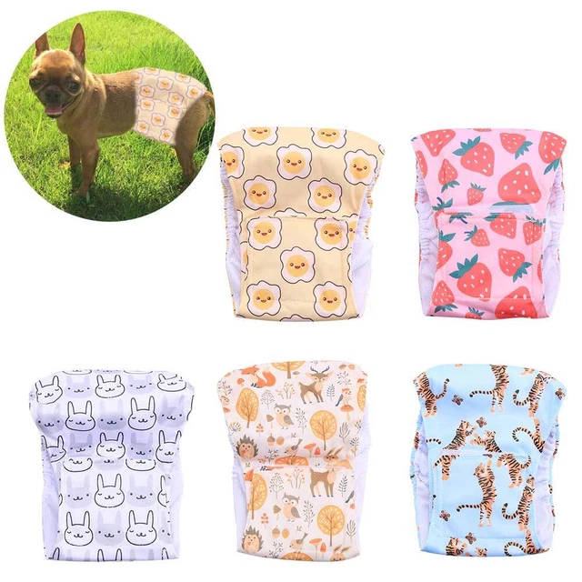 Envolturas reutilizables para pantalones de perro perros machos pañales perritos perros cortos