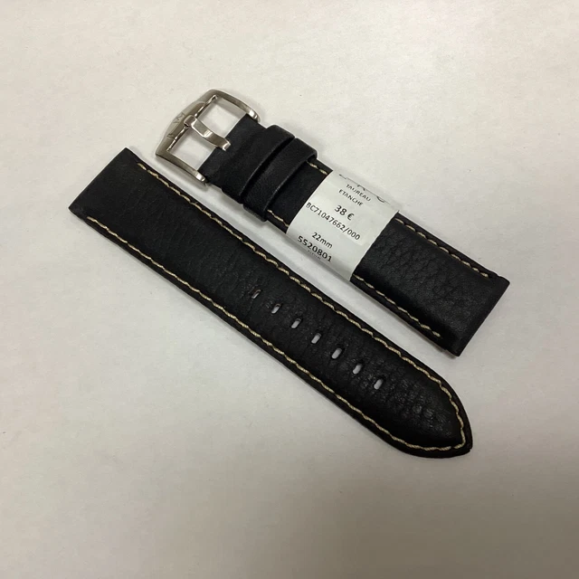 Bracelet De Montre ZRC Cuir Veau Marron, 22 Mm, étanche - Neuf Avec étiquettes