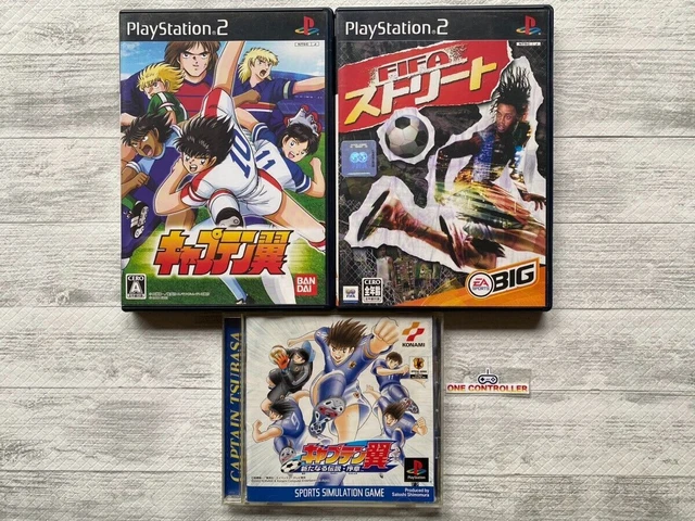 SONY PS 1 & 2 Captain Tsubasa A New Legend soccer & FIFA Street set from Japan