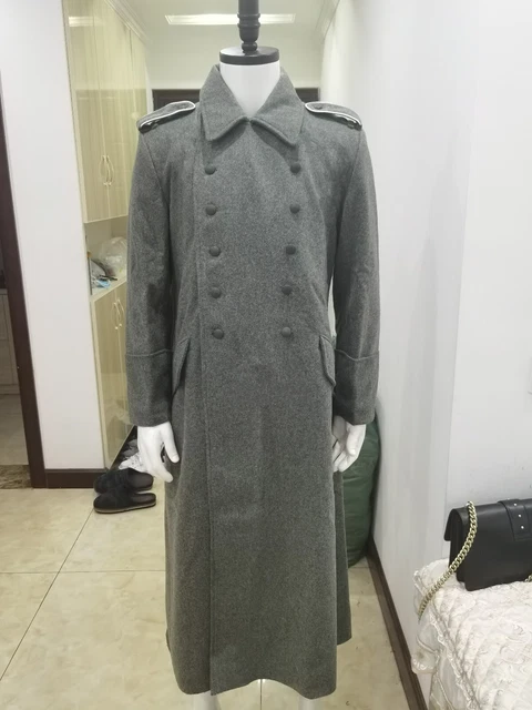 Size S German Army M40 Field Grey Green Wool Greatcoat Coat Size S German Army M40 Field Grey Green Wool Greatcoat Coat