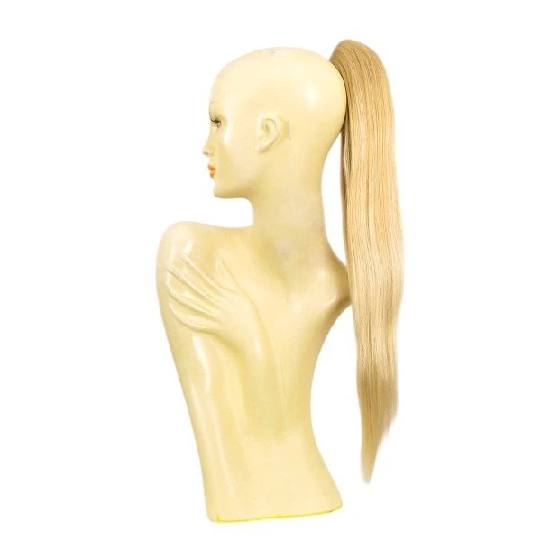 Postiche Queue De Cheval Tressée 50 Cm – Blond Foncé Cuivré – Synthétique à Fixation Crabe – Taille Moyenne
