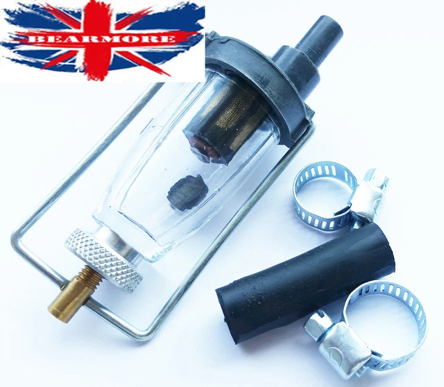 Sky Spare India Glass Bowl Fuel Filter For Royal Enfield Bullet 350/500cc – NF2-899, New