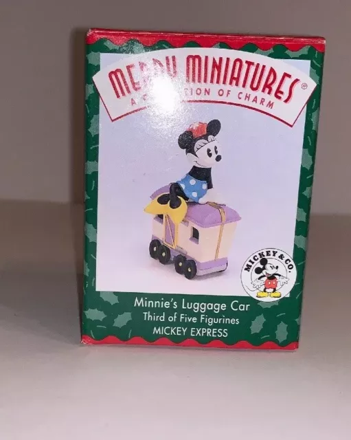 1998 Hallmark Disney Merry Miniatures Minnie’s Luggage Car #3
