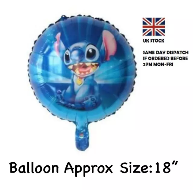 Disney Lilo And Stitch 80cm Foil Balloon Birthday Party Supplies