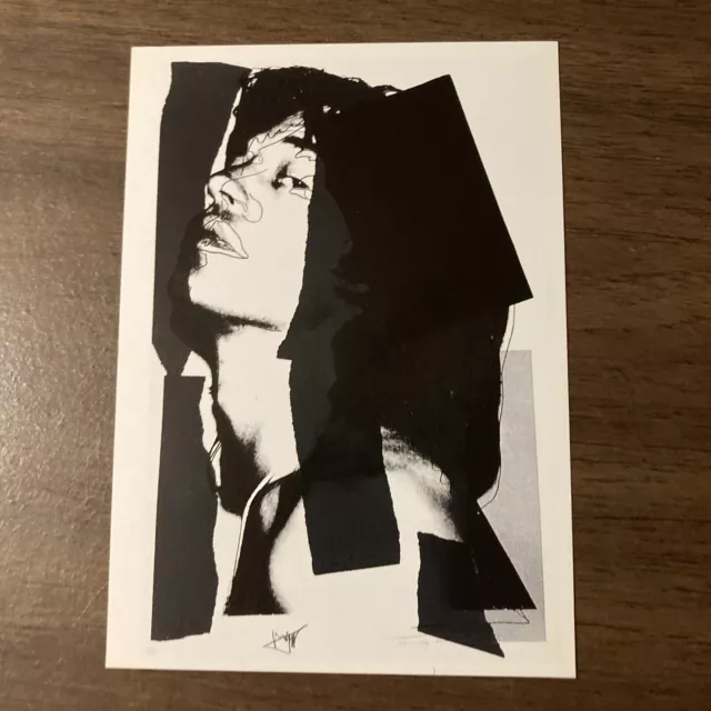 Andy Warhol Mick Jagger Postcard 1975 New Mint Unposted 1995 Germany