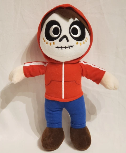 MATTEL DISNEY PIXAR Coco Skeleton Skull Face Plush Miguel Rivera Doll ...