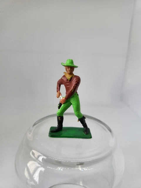 Lot De Figurines Starlux Western - Indiens Et Cowboys - Plastique Peint (Occasion)