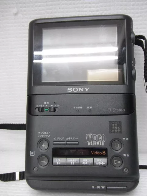 SONY 8mm Video Walkman Video TV Recorder GV-500 Made in 1991 Confirmed