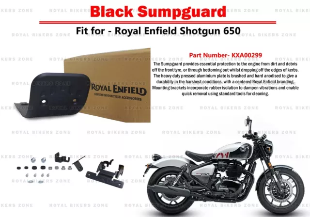 Royal Enfield "Black Aluminum Sumpguard For Shotgun 650"