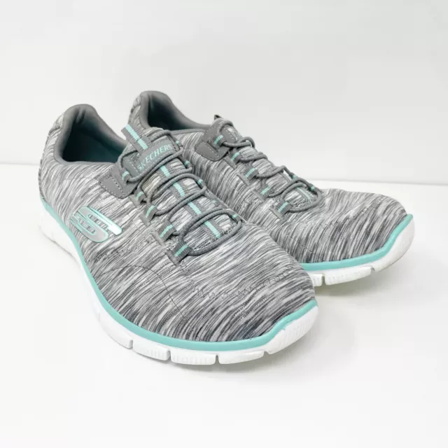 Skechers Womens Relaxed Fit Empire 12414 Gray Casual Shoes Sneakers Size 8.5 2