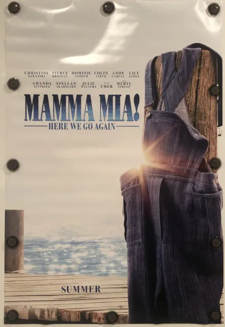 MAMMA MIA! HERE WE GO AGAIN Original 27" X 40" DS/Rolled Movie Poster - 2018