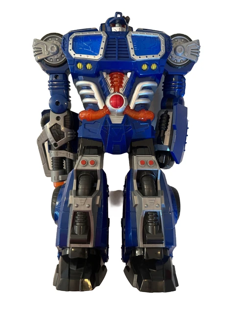 HAP-P-KID TOY Robot 15" Tall w/ Lights Sounds, Talking. Tested - Works